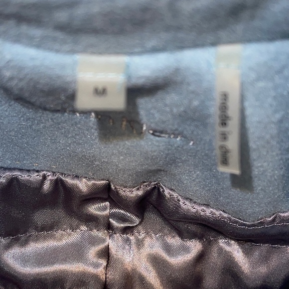 Gorgeous Calvin Klein Ice Blue Single Breasted Long Coat Medium Winter Classic - Picture 5 of 10